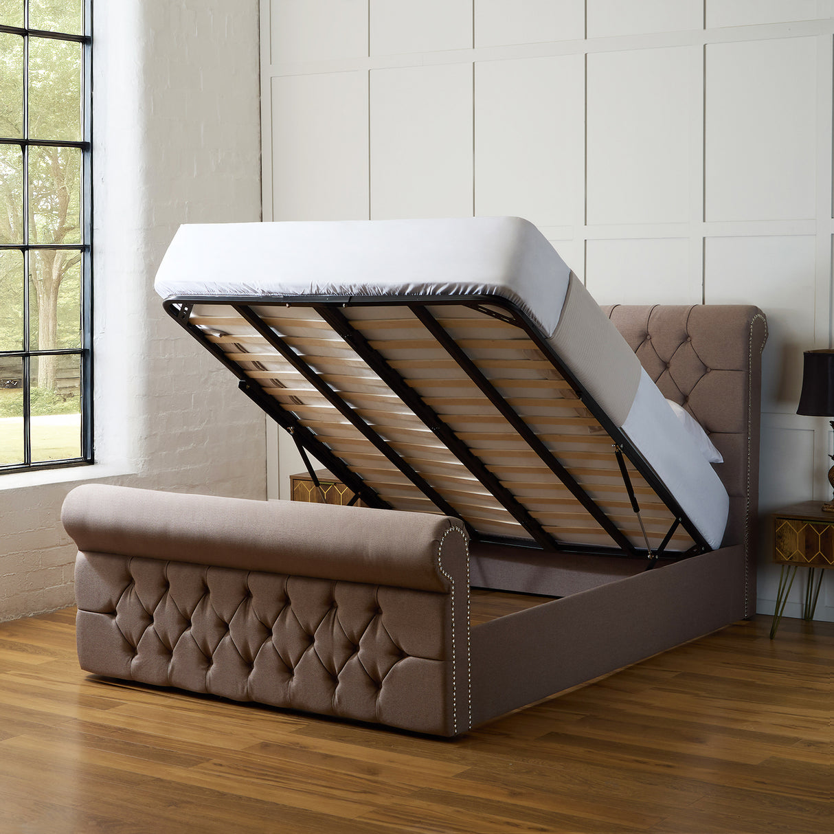 Bella Modern Ottoman Bed
