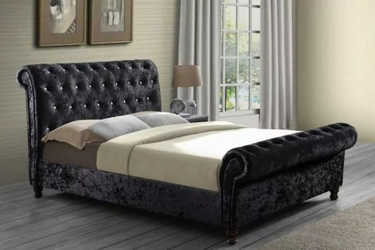 Belford Chesterfield Upholstered Sleigh Bed