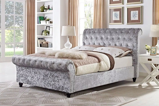 Belford Chesterfield Upholstered Sleigh Bed