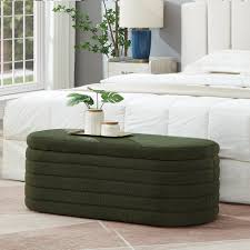 2025 Ottoman Storage Box PlushNest Curve | Mellow Beds #B184
