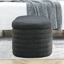 2025 Ottoman Storage Box PlushNest Curve | Mellow Beds #B184